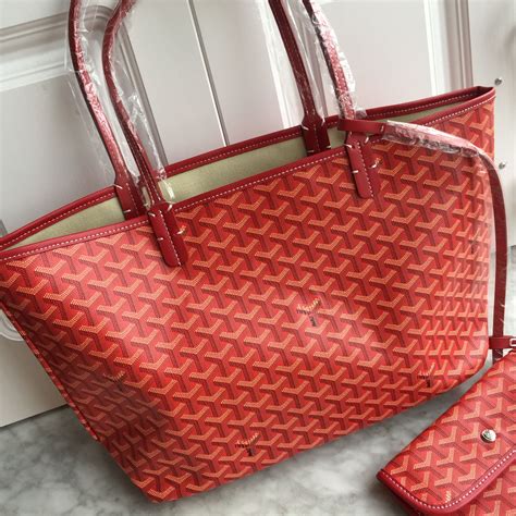 red goyard bag